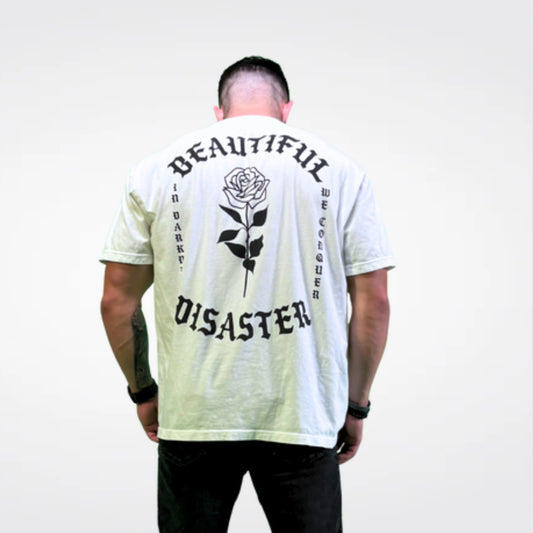 BEAUTIFUL DISASTER 100% COTTON OVERSIZED TEE